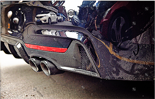 Carbon Fibre Rear Bumper Diffuser for BMW 4 Series【F32 F33 F36 M Sport】【with Quad Exhaust Outlet】 (4320835272778)