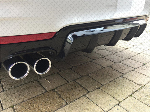 ABS Glossy Black Rear Bumper Diffusser for BMW 4 Series【F32 F33 F36 M Sport】【MP Type with Left Exhaust Outlet】 (4320890880074)