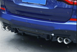 ABS Glossy Black Rear Bumper Diffuser for BMW【X3 G01 M40i & 30d 30i M Sport】2017+【A】 (6622611767370)