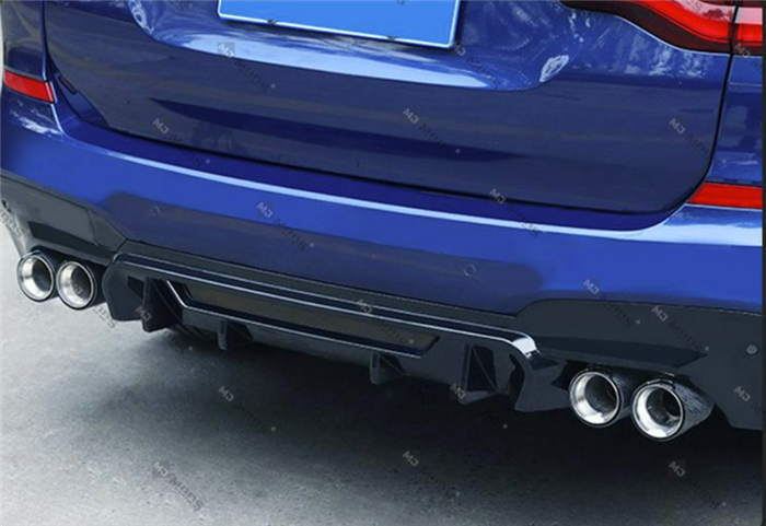 ABS Glossy Black Rear Bumper Diffuser for BMW【X3 G01 M40i & 30d 30i M Sport】2017+【A】 (6622611767370)