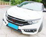 ABS Glossy Black Front Grille for Honda Civic 10th Gen Sedan Hatch 2016-2019 -- Honeycomb Type (4293089460298)