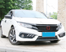 ABS Glossy Black Front Grille for Honda Civic 10th Gen Sedan Hatch 2016-2019 -- Honeycomb Type (4293089460298)
