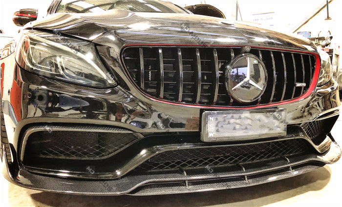 Carbon Fibre Front Bumper Lip for Mercedes-Benz 2015+ C Class W205 Sedan S205 Wagon【C63/C63-S AMG】【4D-BB Type】 (4343583735882)