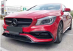 ABS Glossy Black Front Lip For MERCEDES BENZ【C117 CLA 180/200/250 AMG】16-19 (6568551743562)