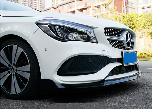 ABS Glossy Black Front Lip For MERCEDES BENZ【C117 CLA 45 180/200/250 AMG】16-19BB (4748320735306)