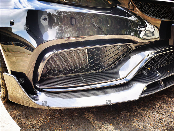 Carbon Fibre Front Bumper Lip for Mercedes-Benz 2015+ C Class C205 Coupe A205 Convertible【C63/C63-S AMG】【2D-BB Type】 (4419163488330)