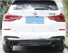 ABS Glossy Black Rear Bumper Diffuser for BMW【X3 G01 M40i & 30d 30i M Sport】2017+【B】 (6582260760650)