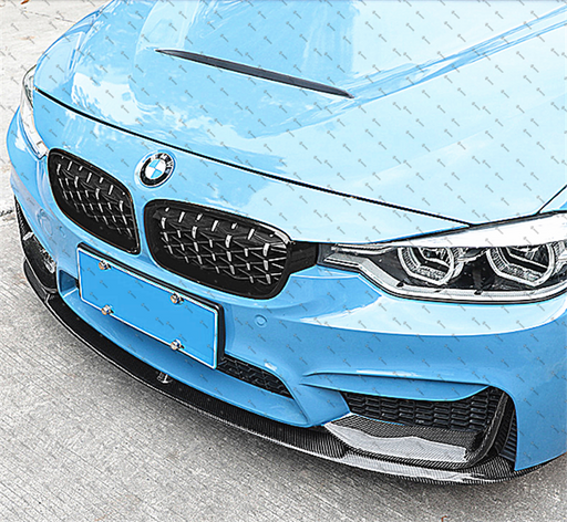 Carbon Fibre Front Bumper Lip for BMW【F80 M3 & F82 F83 M4】【MP Style】 (4461619675210)
