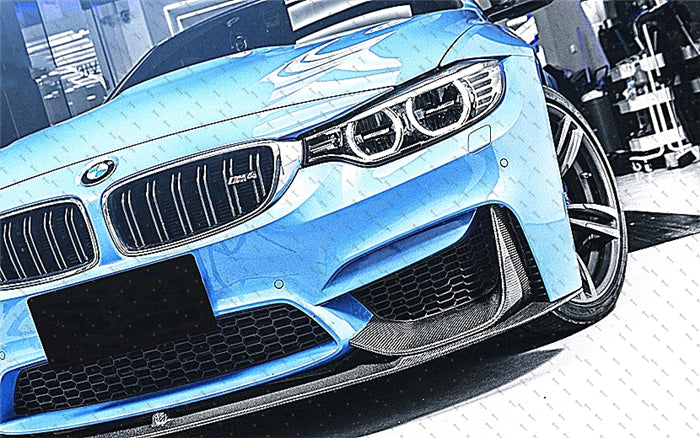 Carbon Fibre Front Bumper Lip for BMW【F80 M3 & F82 F83 M4】【MP Style】 (4461619675210)