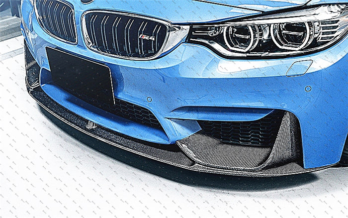 Carbon Fibre Front Bumper Lip for BMW【F80 M3 & F82 F83 M4】【MP Style】 (4461619675210)