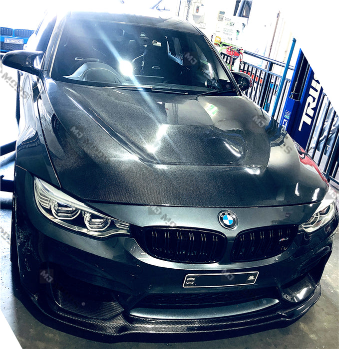 Carbon Fibre Front Bumper Lip for BMW【F80 M3 & F82 F83 M4】【V Style】 (4462879768650)