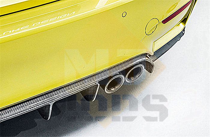 Carbon Fibre Rear Bumper Diffuser for BMW【F80 M3 & F82 F83 M4】【V Style】 (4463001632842)