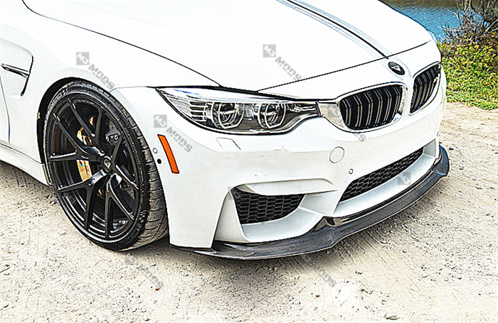 Carbon Fibre Front Bumper Lip for BMW【F80 M3 & F82 F83 M4】【V Style】 (4462879768650)