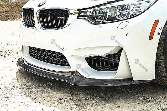 Carbon Fibre Front Bumper Lip for BMW【F80 M3 & F82 F83 M4】【V Style】 (4462879768650)