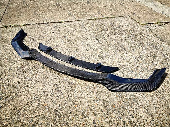 Carbon Fibre Front Bumper Lip for BMW F87 M2 【Standard Edition】【M2-V Style】 (4463171272778)