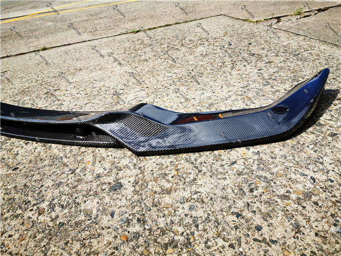 Carbon Fibre Front Bumper Lip for BMW F87 M2 【Standard Edition】【M2-V Style】 (4463171272778)