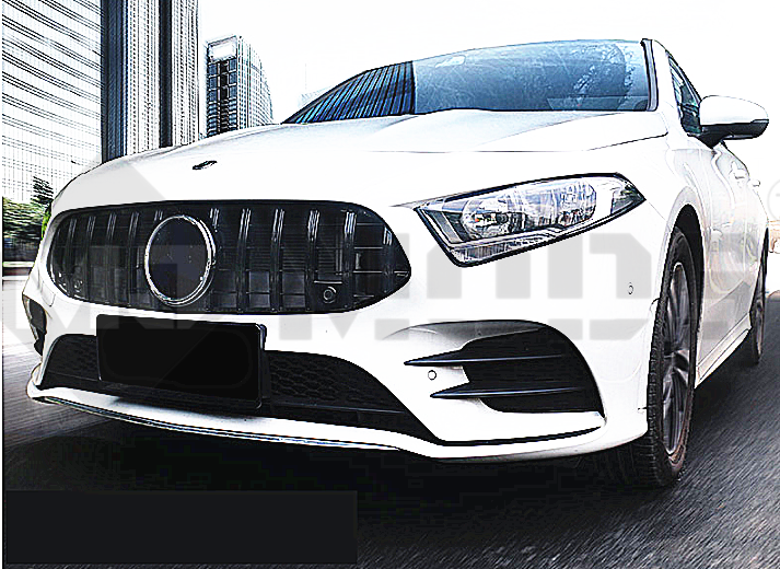 Grille For MERCEDES BENZ A Class【W177 A180/200/250 A35】【2018+】【GT BK】 (4169084239946)