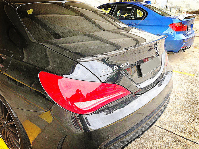 Carbon Fibre Rear Trunk Boot Spoiler for Mercedes-Benz CLA Class【C117 Coupe/Sedan】13-19 【AMG Style】 (3750237536330)