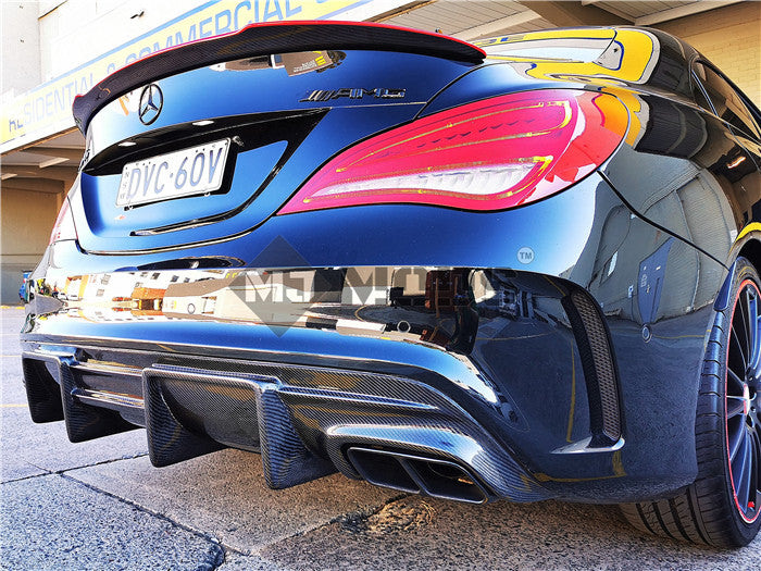 Carbon Fibre Rear Diffuser for Mercedes-Benz【C117 X117】【CLA45 200/220/250 AMG】FD (3787527848010)