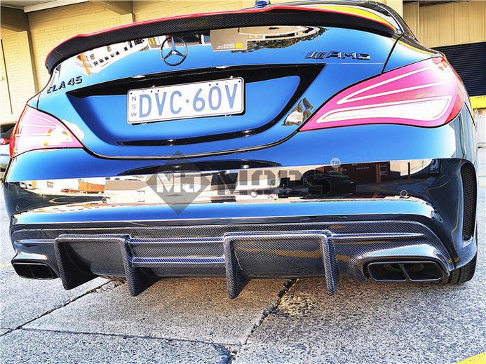 【Pre-Order】Carbon Fibre Rear Diffuser for Mercedes-Benz【C117 X117】【CLA ...