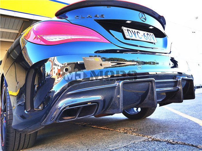 Carbon Fibre Rear Diffuser for Mercedes-Benz【C117 X117】【CLA45 200/220/250 AMG】FD (3787527848010)