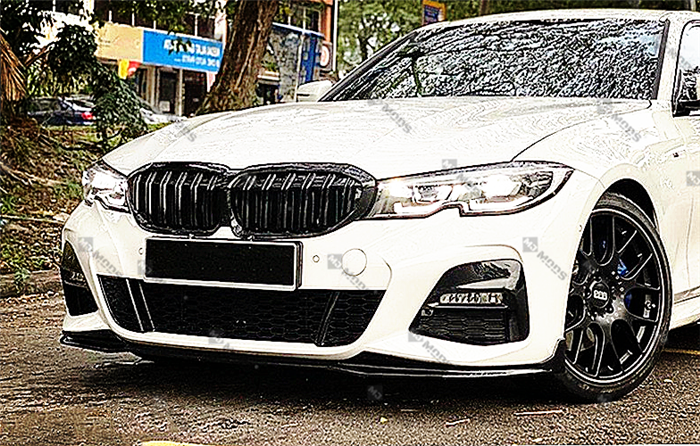 ABS Glossy Black Front Grille fit for BMW G20 G21 M340i 330i/e 320i/d【Twin】 (4902516195402)