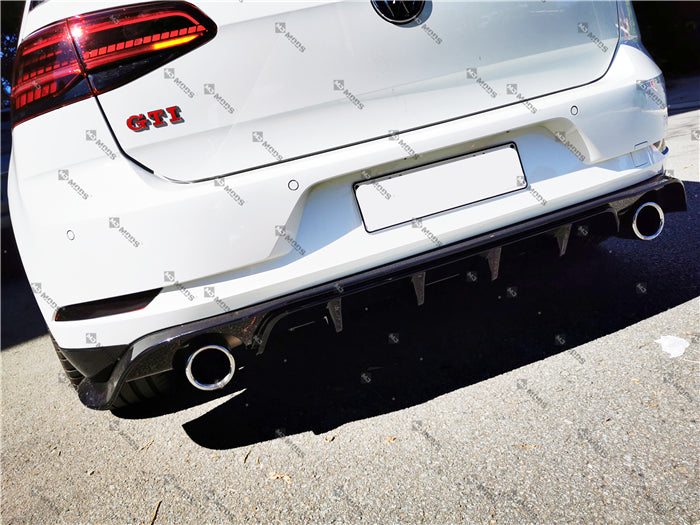 ABS Glossy Black Rear Diffuser For VOLKSWAGEN【Golf 7.5 GTI】2012+ (6574221918282)