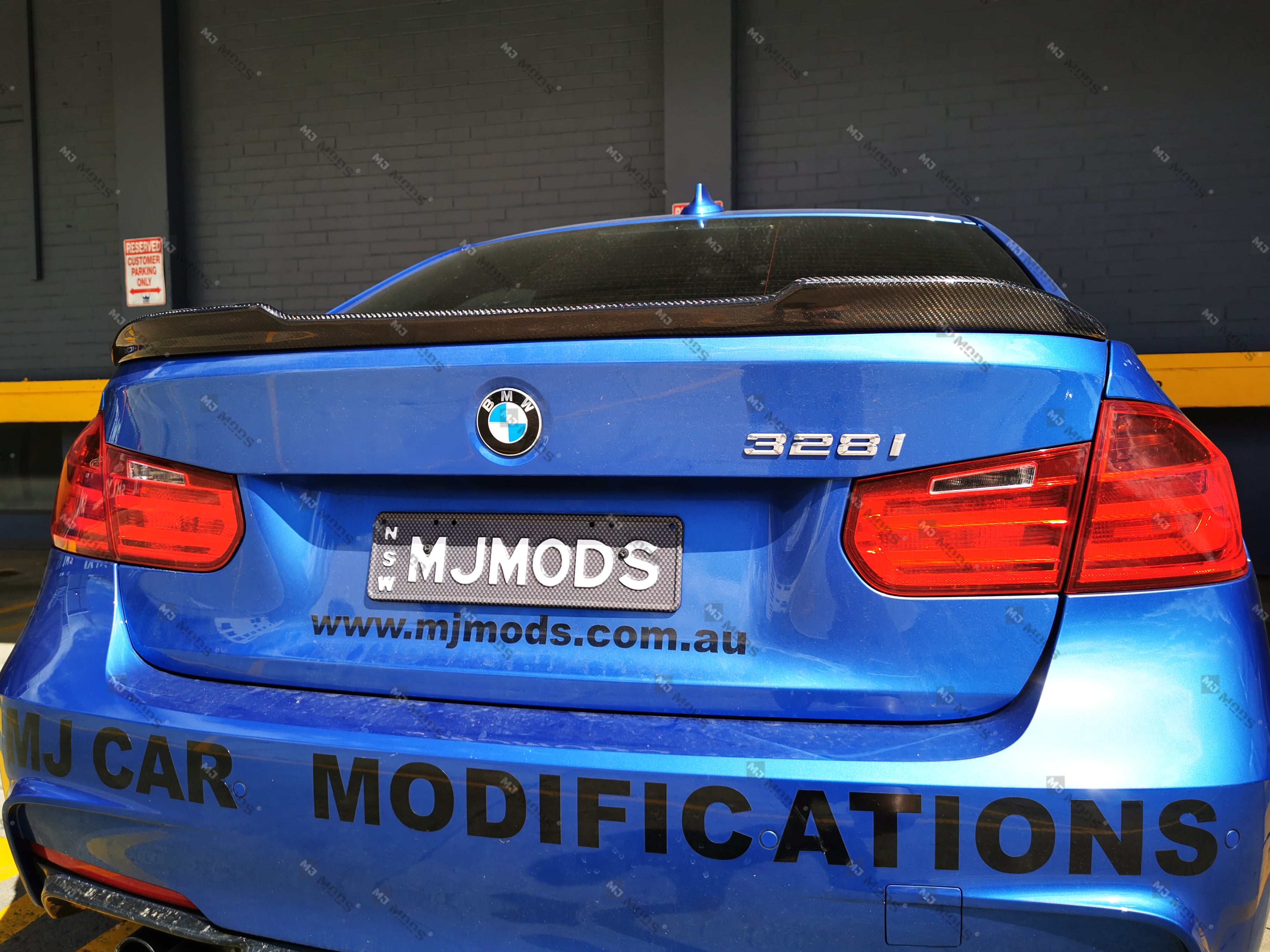 Carbon Fibre Rear Boot Spoiler for BMW F30 F80 M3 320i/320d/328i/330i ...