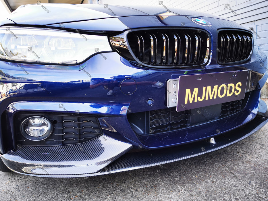Carbon Fibre Front Bumper Lip fit for BMW 4 Series【F32 F33 F36 M Sport】【440i 435i 430i 428i 420i 420d M Sport】 (4461588512842)
