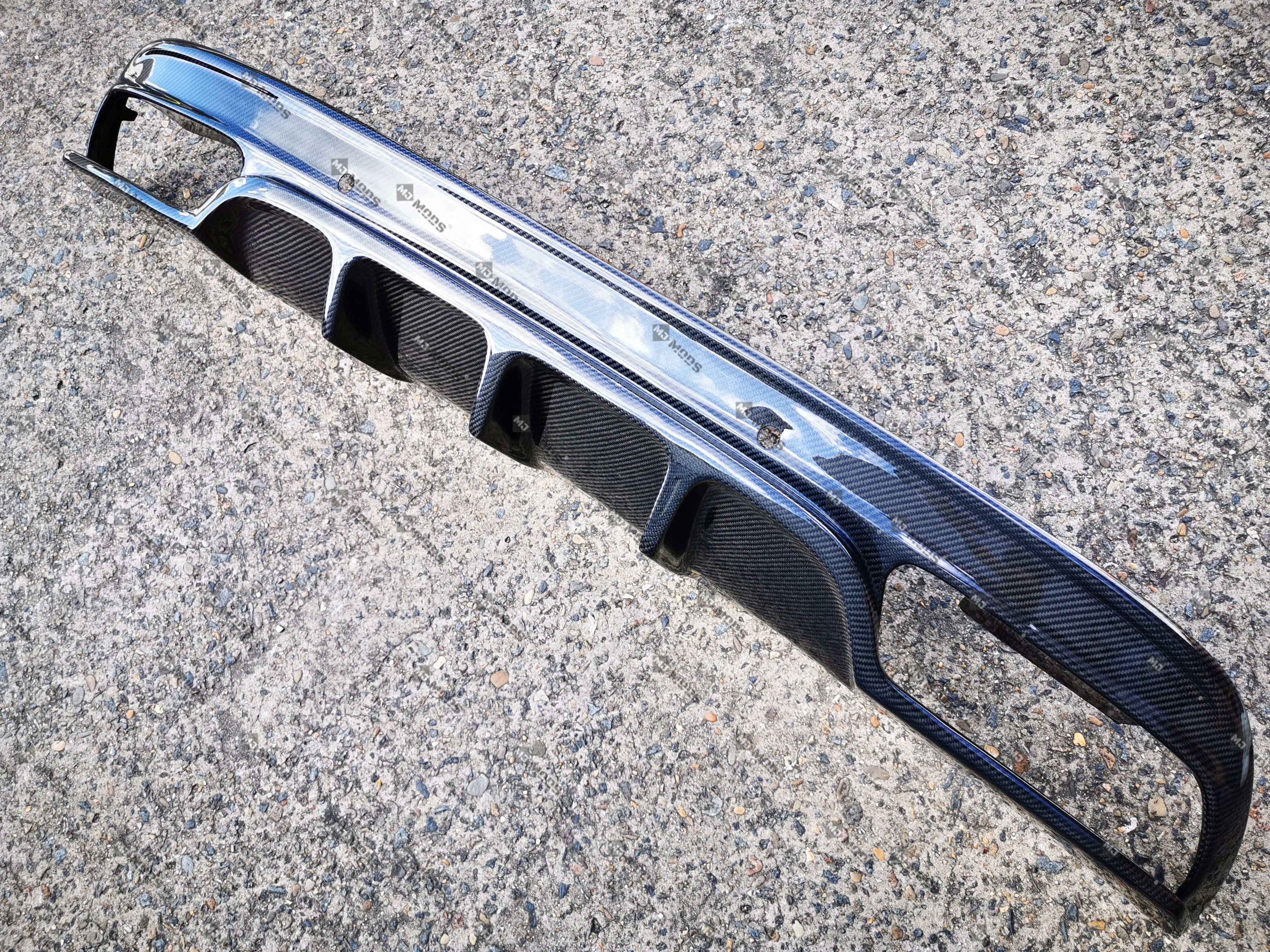 W210 Rear Diffuser Carbon Fibre Rear Diffuser For MERCEDES BENZ【W205/S205】【C200/220/250/3 ...