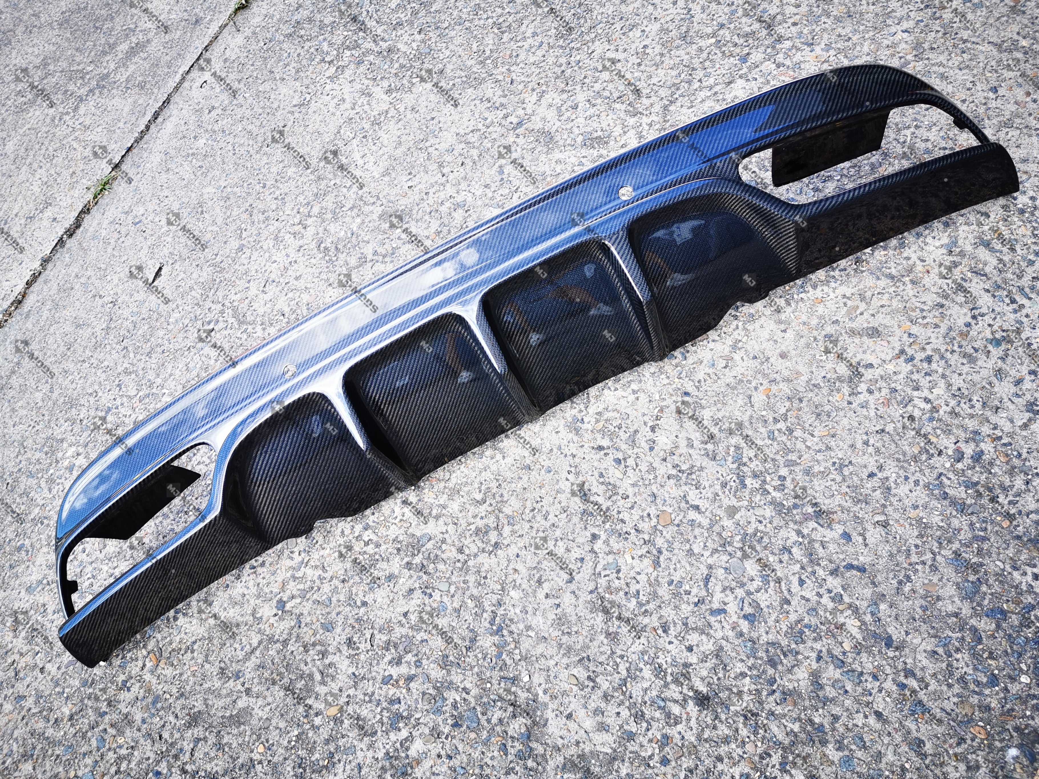 Carbon Fibre Rear Diffuser For MERCEDES BENZ【W205/S205】【C200/220/250/3 ...