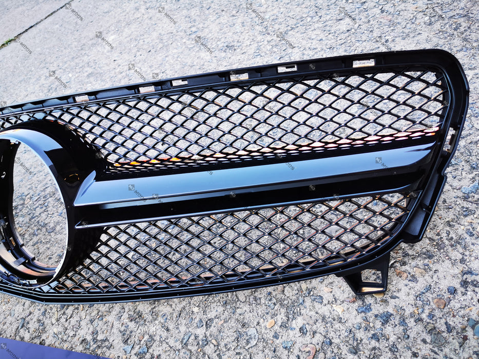 ABS Front Grille For MERCEDES BENZ【W176 A180/200/250 A45 AMG】16-18【AMG BK】 (6577277960266)