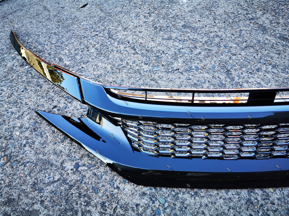 ABS Glossy Black Front Grille for Honda Civic 10th Gen Sedan Hatch 2016-2019 -- Honeycomb Type (4293089460298)