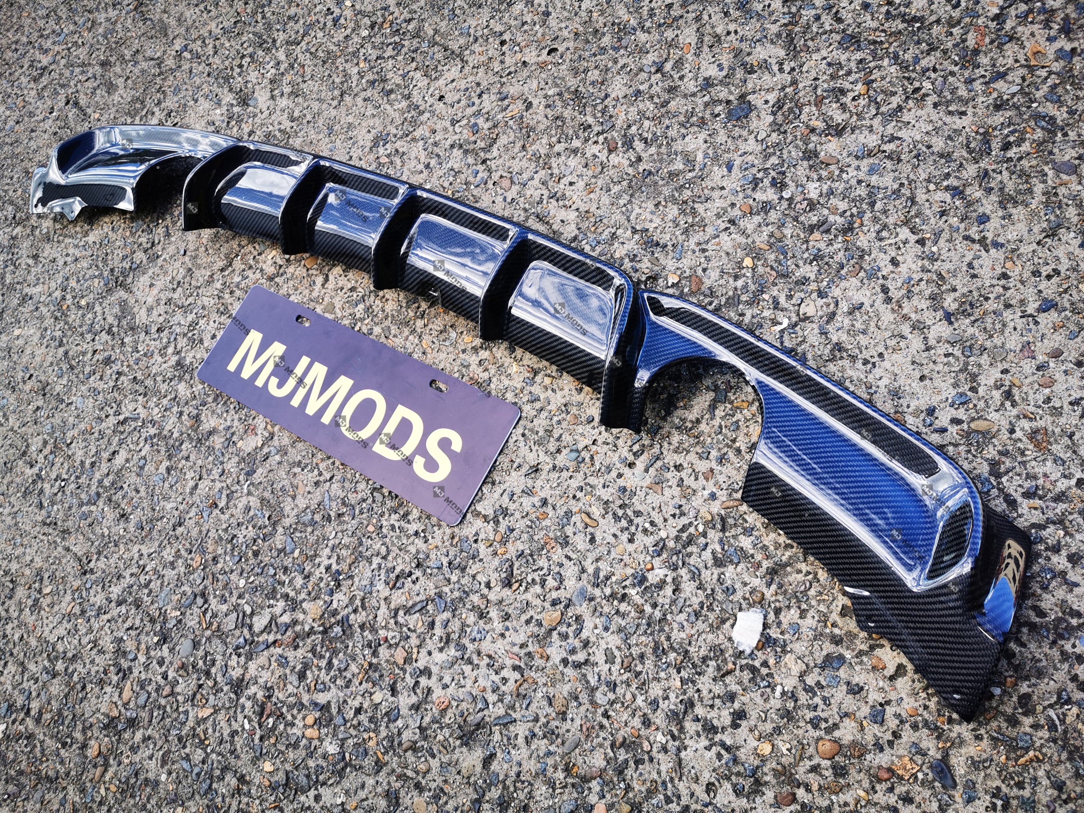 Carbon Fibre Rear Bumper Diffuser for BMW【F30 F31 M SPORT】【Twin】340i 3 ...