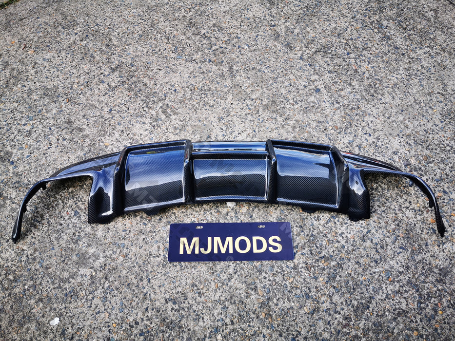 Carbon Fibre Rear Diffuser for Mercedes-Benz【C117 X117】【CLA45 CLA200/220/250 AMG Bumper】FD Style (3787527848010)