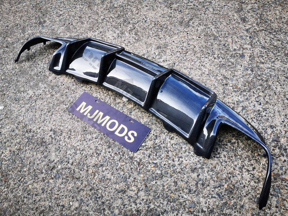 Carbon Fibre Rear Diffuser for Mercedes-Benz【C117 X117】【CLA45 CLA200/220/250 AMG Bumper】FD Style (3787527848010)