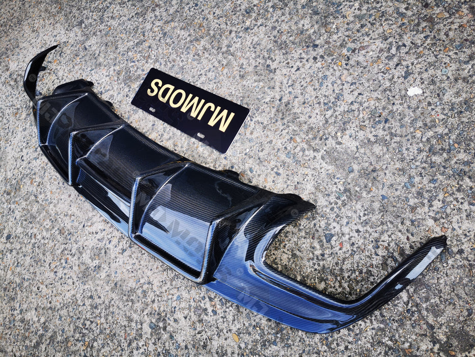 Carbon Fibre Rear Diffuser for Mercedes-Benz【C117 X117】【CLA45 CLA200/220/250 AMG Bumper】FD Style (3787527848010)