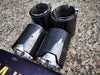 Glossy Black Carbon Fibre Exhaust Tips fit for F80 F82 F83 F87 M2 M3 M4 4 Pieces (4759334486090)