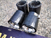 Glossy Black Carbon Fibre Exhaust Tips fit for F80 F82 F83 F87 M2 M3 M4 4 Pieces (4759334486090)