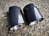 Glossy Black Carbon Fibre Exhaust Tips fit for F80 F82 F83 F87 M2 M3 M4 4 Pieces (4759334486090)