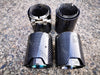 Glossy Black Carbon Fibre Exhaust Tips fit for F80 F82 F83 F87 M2 M3 M4 4 Pieces (4759334486090)