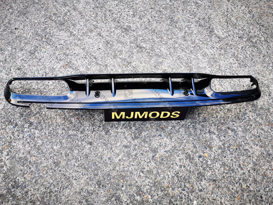 ABS Rear Diffuser For MERCEDES BENZ【W205/S205 C200/220/250/300/350 AMG C43 C63】4 Door【C63 S Style】 (4757435482186)