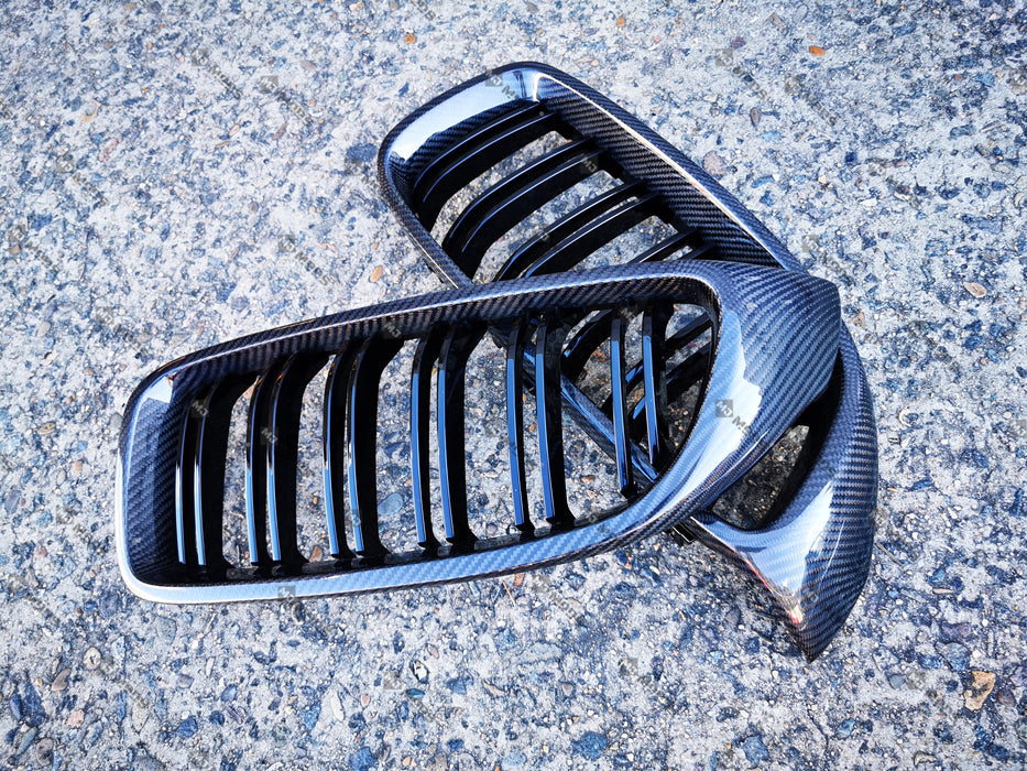 Carbon Fibre Front Grille for BMW【F32/33/36 M3/F80 M4/F82】【420d/420i/428i/430i/435i/440i M4 F82/F83 M3 F80】 (4320917651530)