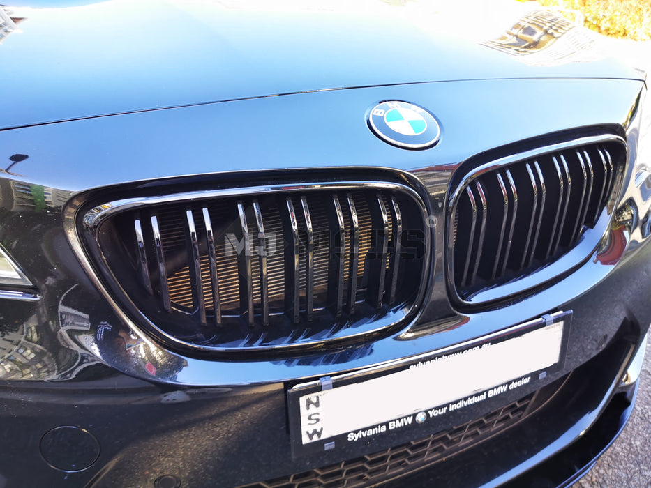 ABS Glossy Black Front Grille For BMW【F22/F23 M240/M235 230/228/225/220 F87/M2】 (4319274958922)