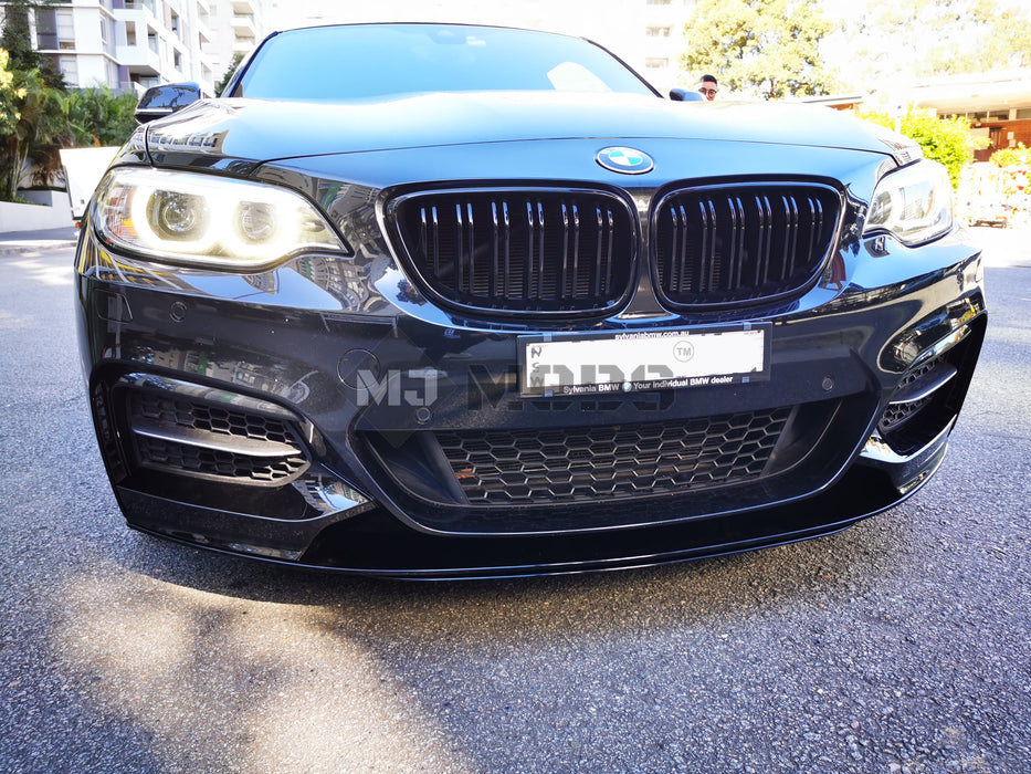 ABS Glossy Black Front Lip for BMW【F22/F23 M240/M235 230/228/225/220 M Sport】 (6542919958602)