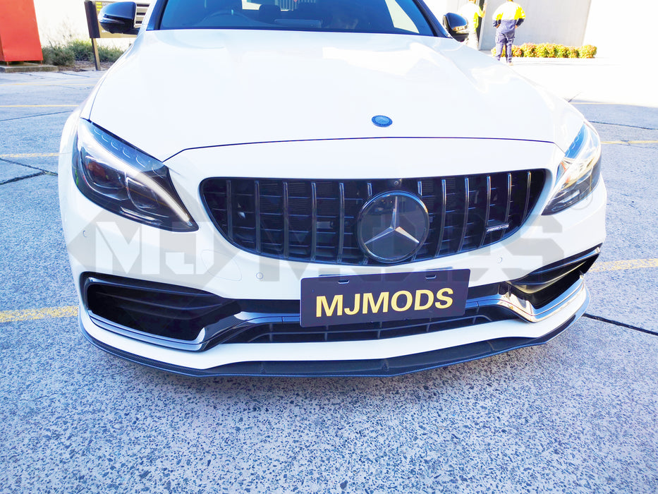 Front Grille Fit For Mercedes Benz【W205 S205 C205 A205 C63 AMG S】【2015+】【GT BK】 (4348059091018)