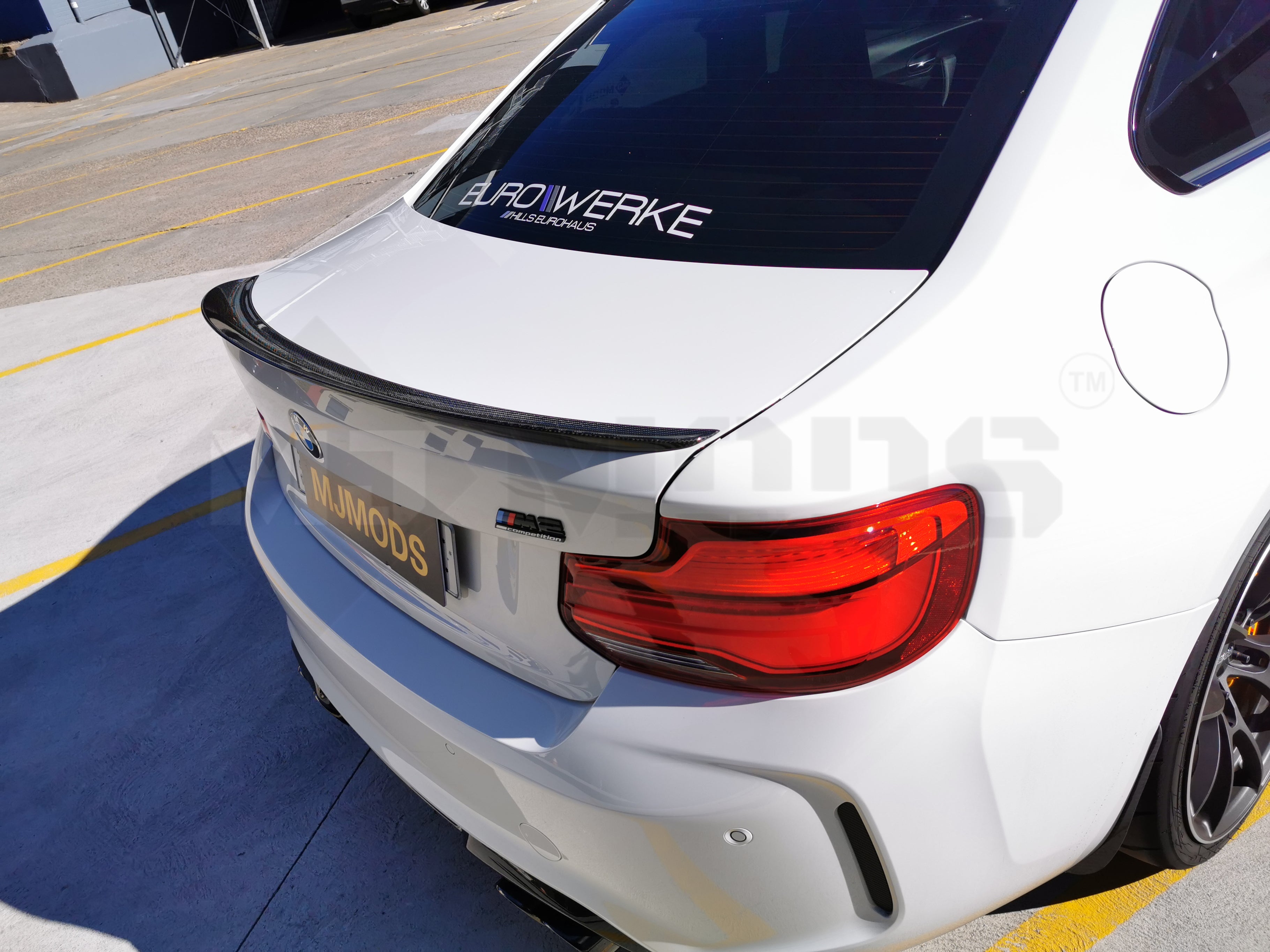 Carbon Fibre Trunk Boot Lip Spoiler For BMW F87 M2 F22 m235i m240i 228i ...