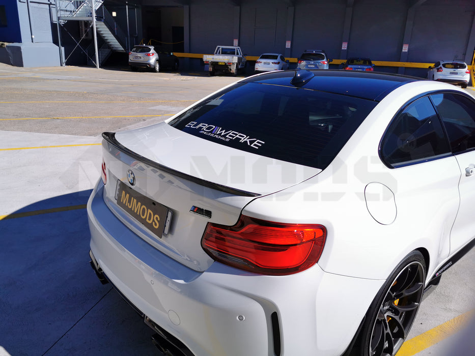 CARBON FIBRE BOOT LIP SPOILER FOR BMW【F22 M240/M235 230/228/225/220 F87/M2】【P】 (3766098690122)