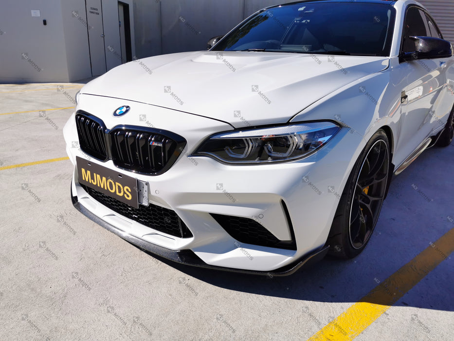 Carbon Fibre Front Bumper Lip for BMW F87 M2C【Competition Edition】【M2C-MP Style】 (4345193889866)