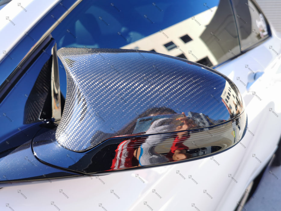 Dry Carbon Fibre Mirror Cover Fit For BMW【F80 M3 F82 F83 M4 F87 M2C】Replacement RHD【M Style】 (3763426623562)